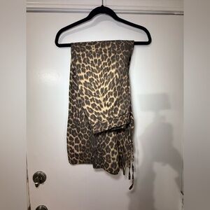 ASOS Brown Leopard Print Pull Up Pant